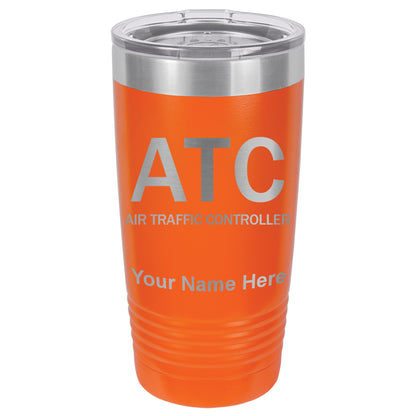 20oz Vacuum Insulated Tumbler Mug, ATC Air Traffic Controller, Personalized Engraving Included