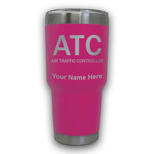 Load image into Gallery viewer, LaserGram 30oz Tumbler Mug, ATC Air Traffic Controller, Personalized Engraving Included
