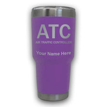 Load image into Gallery viewer, LaserGram 30oz Tumbler Mug, ATC Air Traffic Controller, Personalized Engraving Included
