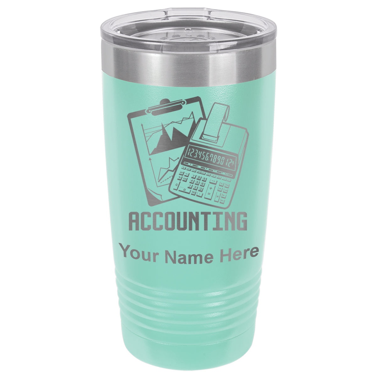 20oz Vacuum Insulated Tumbler Mug, Accounting, Personalized Engraving Included - LaserGram Custom Engraved Gifts