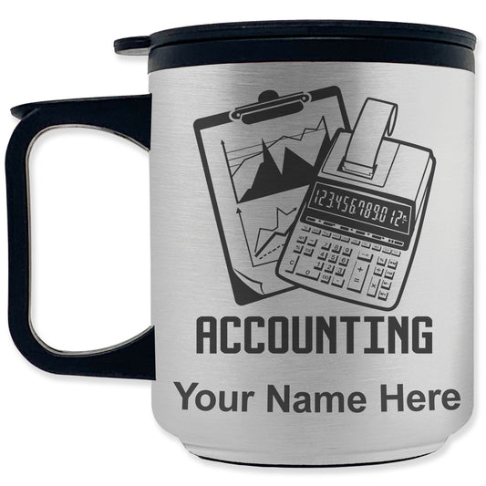 Coffee Travel Mug, Accounting, Personalized Engraving Included