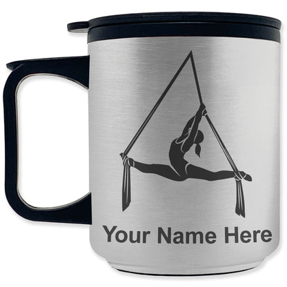 Coffee Travel Mug, Aerial Silks, Personalized Engraving Included