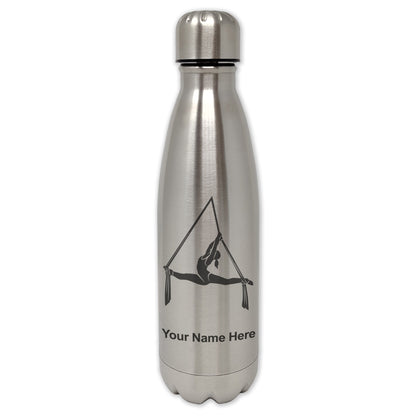 LaserGram Single Wall Water Bottle, Aerial Silks, Personalized Engraving Included