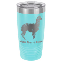 Load image into Gallery viewer, 20oz Vacuum Insulated Tumbler Mug, Alpaca, Personalized Engraving Included
