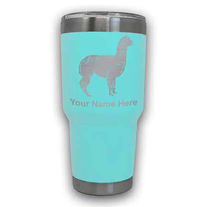 LaserGram 30oz Tumbler Mug, Alpaca, Personalized Engraving Included