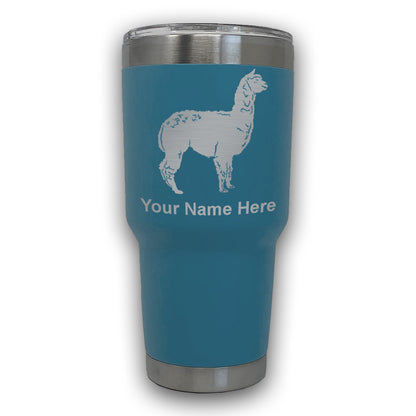 LaserGram 30oz Tumbler Mug, Alpaca, Personalized Engraving Included