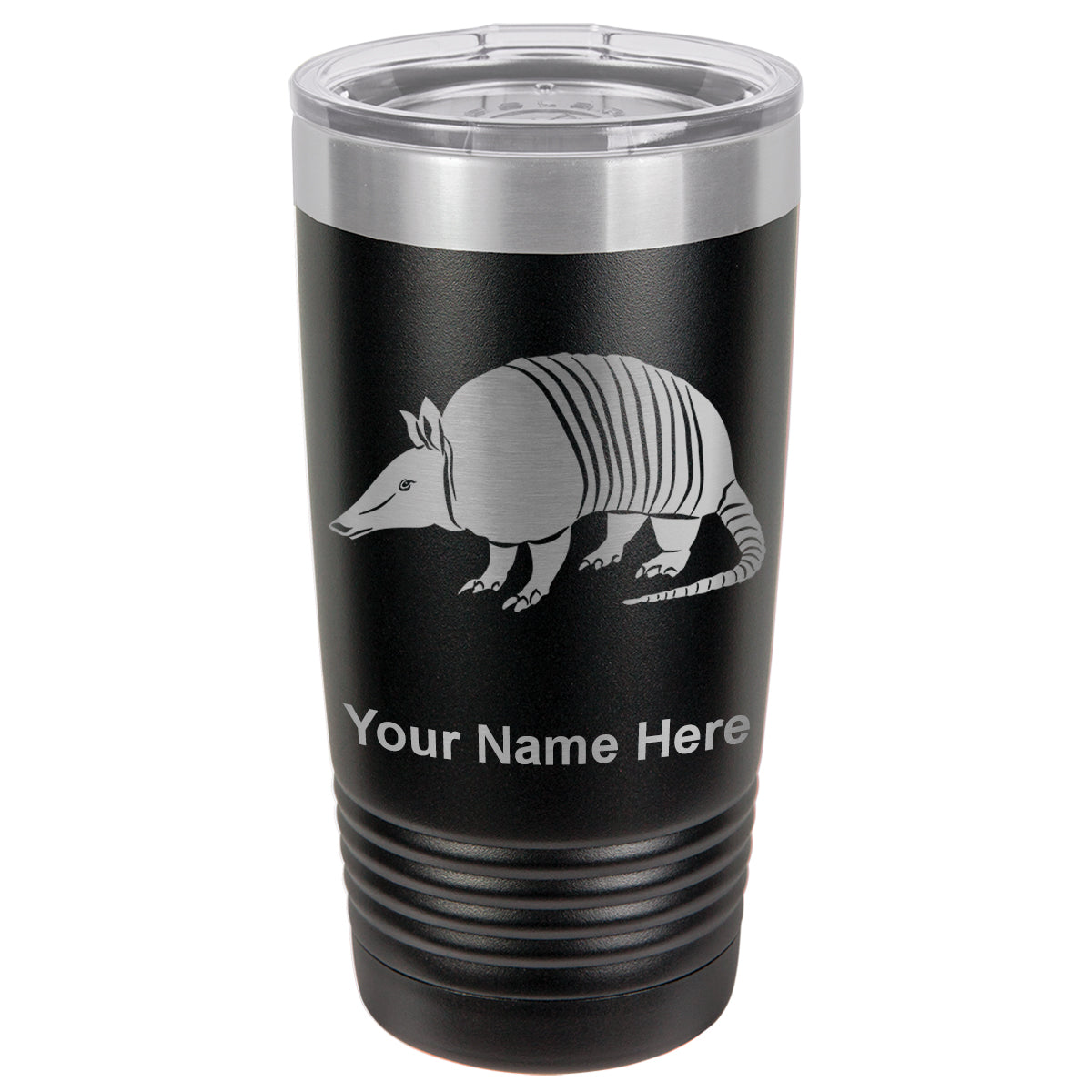 20oz Vacuum Insulated Tumbler Mug, Armadillo, Personalized Engraving Included