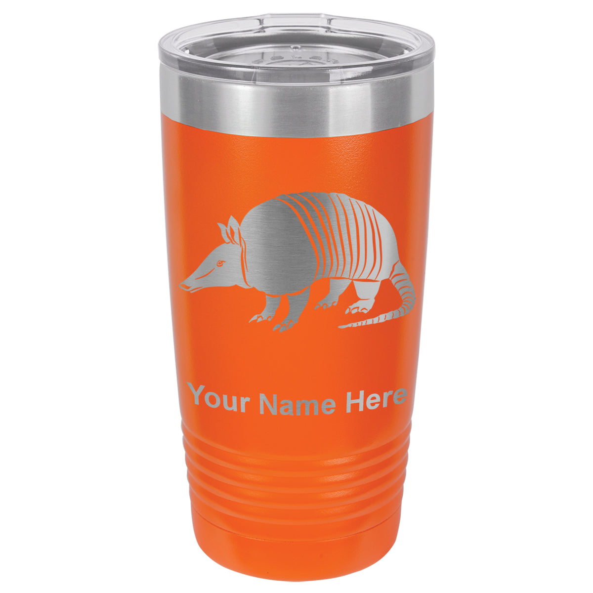 20oz Vacuum Insulated Tumbler Mug, Armadillo, Personalized Engraving Included