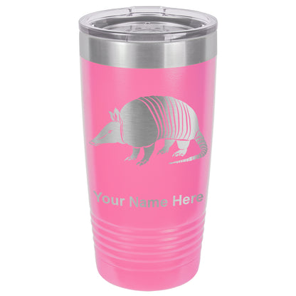 20oz Vacuum Insulated Tumbler Mug, Armadillo, Personalized Engraving Included