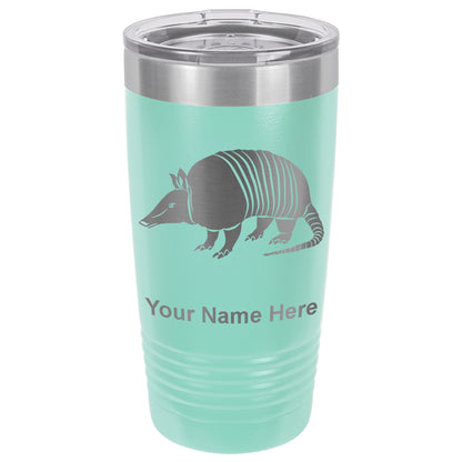 20oz Vacuum Insulated Tumbler Mug, Armadillo, Personalized Engraving Included