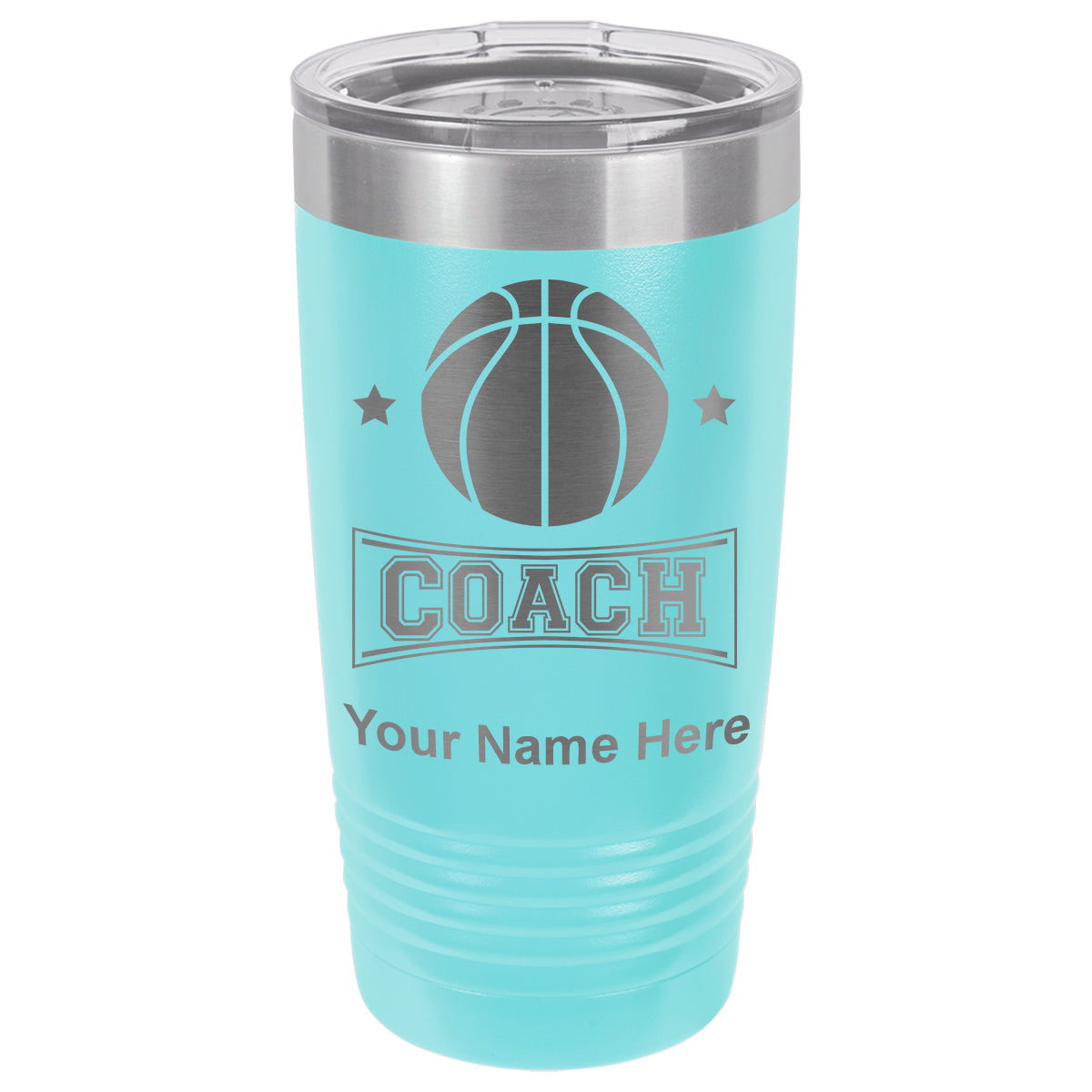 20oz Vacuum Insulated Tumbler Mug, Basketball Coach, Personalized Engraving Included