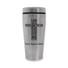 Load image into Gallery viewer, Commuter Travel Mug, Bible Verse John 14-6, Personalized Engraving Included
