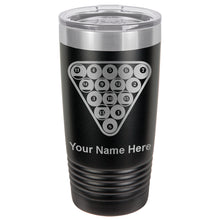Load image into Gallery viewer, 20oz Vacuum Insulated Tumbler Mug, Billiard Balls, Personalized Engraving Included
