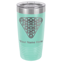 Load image into Gallery viewer, 20oz Vacuum Insulated Tumbler Mug, Billiard Balls, Personalized Engraving Included
