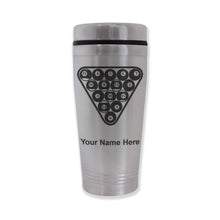Load image into Gallery viewer, Commuter Travel Mug, Billiard Balls, Personalized Engraving Included
