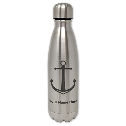 LaserGram Single Wall Water Bottle, Boat Anchor, Personalized Engraving Included
