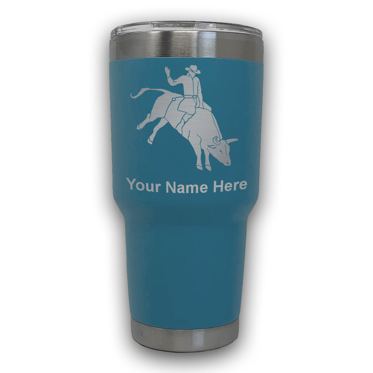 30 Oz Tumbler Horses Cowboy Cowgirl Laser Engraved Personalized