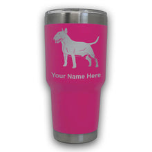 Load image into Gallery viewer, LaserGram 30oz Tumbler Mug, Bull Terrier Dog, Personalized Engraving Included
