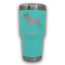 Load image into Gallery viewer, LaserGram 30oz Tumbler Mug, Bull Terrier Dog, Personalized Engraving Included

