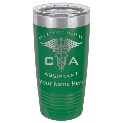 20oz Vacuum Insulated Tumbler Mug, CNA Certified Nurse Assistant, Personalized Engraving Included