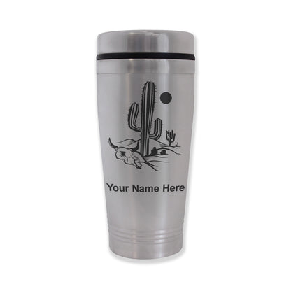 Commuter Travel Mug, Cactus, Personalized Engraving Included