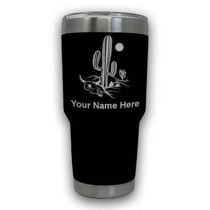 LaserGram 30oz Tumbler Mug, Cactus, Personalized Engraving Included