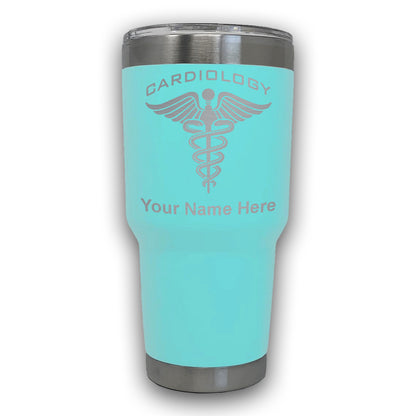 LaserGram 30oz Tumbler Mug, Cardiology, Personalized Engraving Included