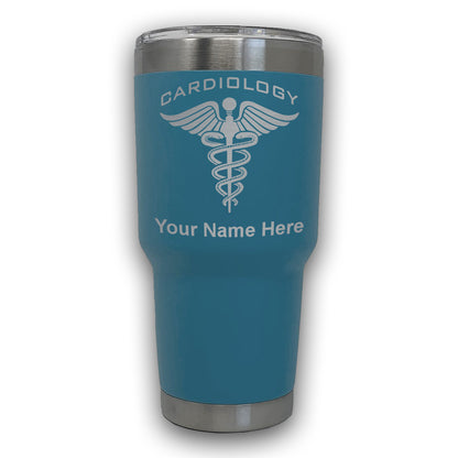 LaserGram 30oz Tumbler Mug, Cardiology, Personalized Engraving Included