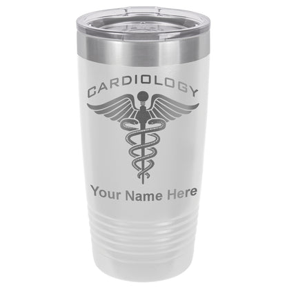 20oz Vacuum Insulated Tumbler Mug, Cardiology, Personalized Engraving Included