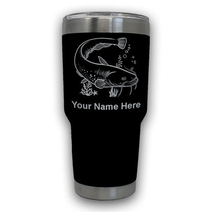 LaserGram 30oz Tumbler Mug, Catfish, Personalized Engraving Included