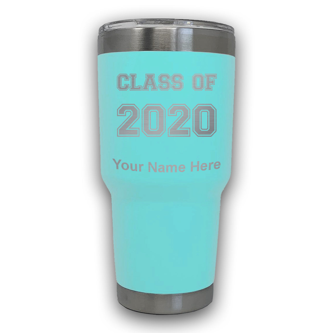 LaserGram 30oz Tumbler Mug, Class of 2020, 2021, 2022, 2023, 2024, 2025, Personalized Engraving Included