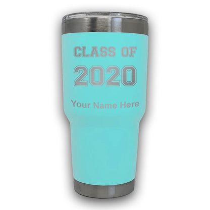 LaserGram 30oz Tumbler Mug, Class of 2020, 2021, 2022, 2023, 2024, 2025, Personalized Engraving Included