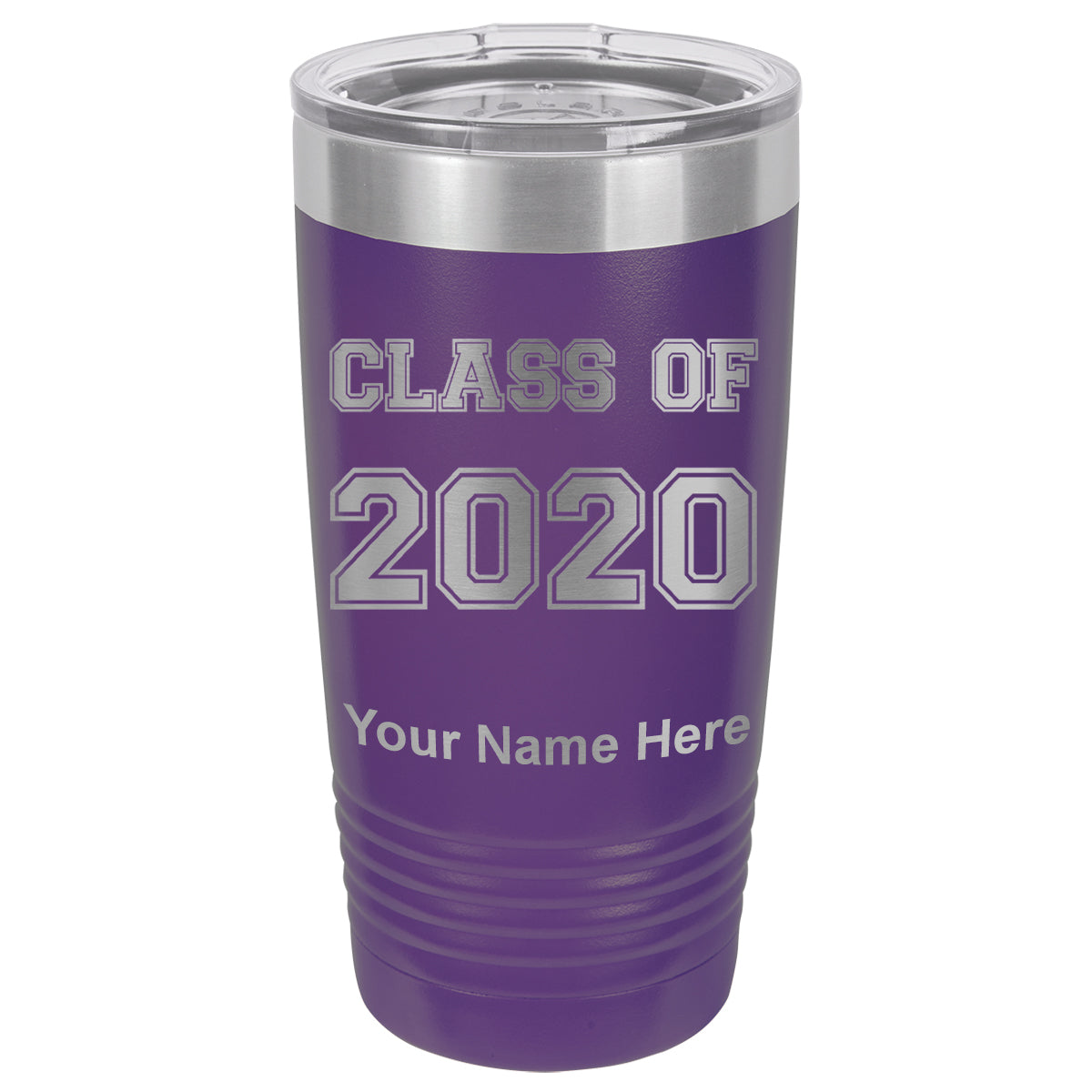 20oz Vacuum Insulated Tumbler Mug, Class of 2020, 2021, 2022, 2023 2024, 2025, Personalized Engraving Included