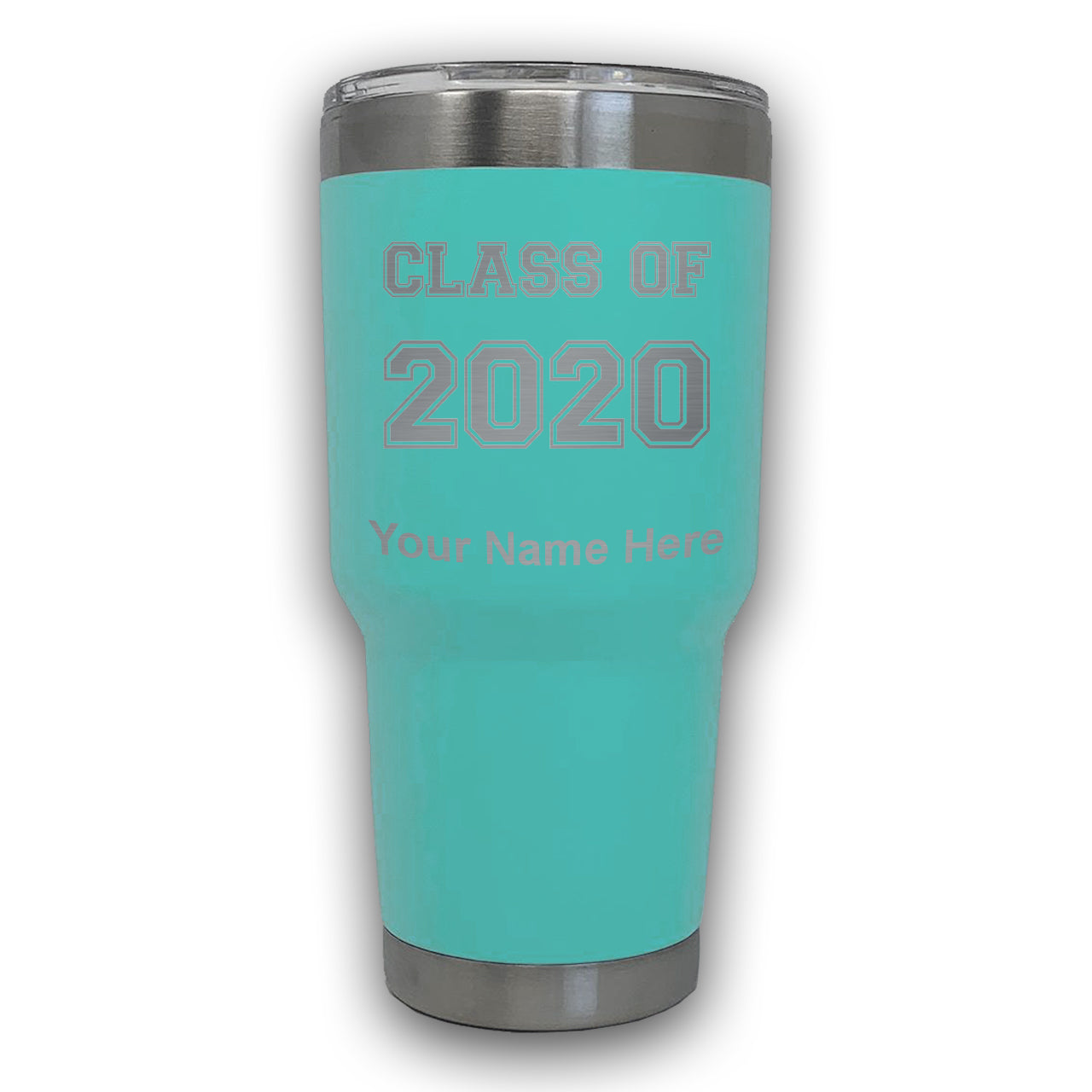 LaserGram 30oz Tumbler Mug, Class of 2020, 2021, 2022, 2023, 2024, 2025, Personalized Engraving Included