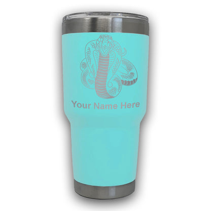 LaserGram 30oz Tumbler Mug, Cobra Snake, Personalized Engraving Included