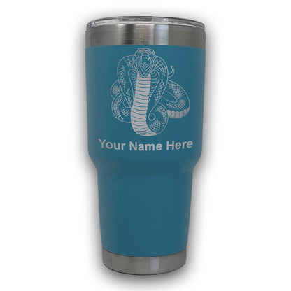 LaserGram 30oz Tumbler Mug, Cobra Snake, Personalized Engraving Included