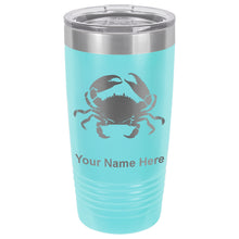 Load image into Gallery viewer, 20oz Vacuum Insulated Tumbler Mug, Crab, Personalized Engraving Included

