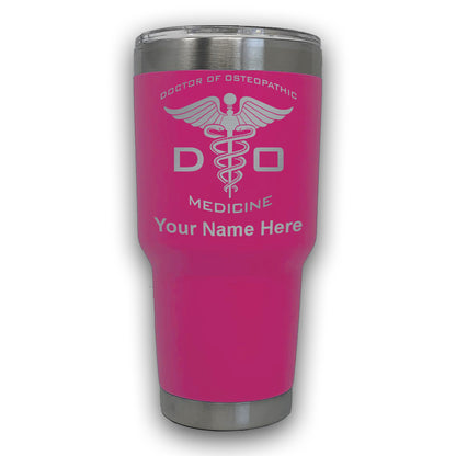 LaserGram 30oz Tumbler Mug, DO Doctor of Osteopathic Medicine, Personalized Engraving Included