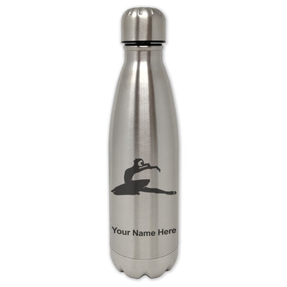 LaserGram Single Wall Water Bottle, Dancer, Personalized Engraving Included