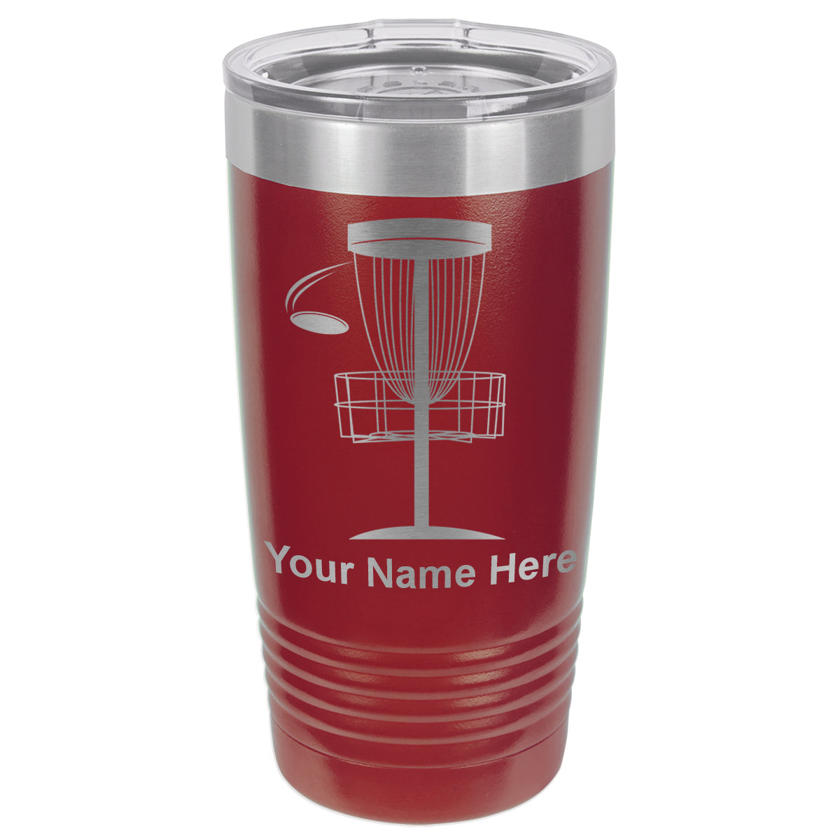 20oz Vacuum Insulated Tumbler Mug, Disc Golf, Personalized Engraving Included
