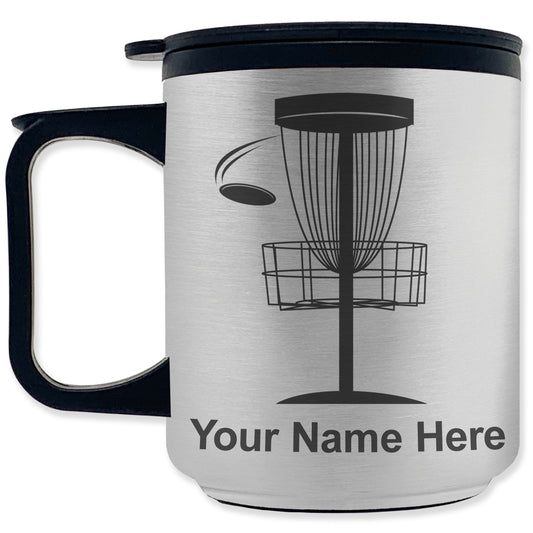 Coffee Travel Mug, Disc Golf, Personalized Engraving Included