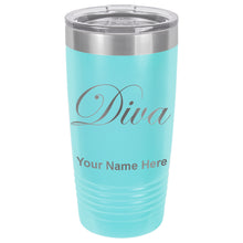 Load image into Gallery viewer, 20oz Vacuum Insulated Tumbler Mug, Diva, Personalized Engraving Included
