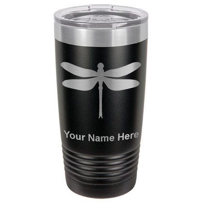 20oz Vacuum Insulated Tumbler Mug, Dragonfly, Personalized Engraving Included