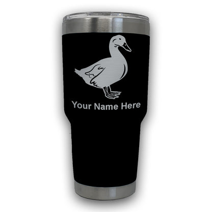 LaserGram 30oz Tumbler Mug, Duck, Personalized Engraving Included