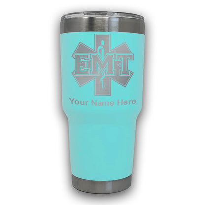 LaserGram 30oz Tumbler Mug, EMT Emergency Medical Technician, Personalized Engraving Included