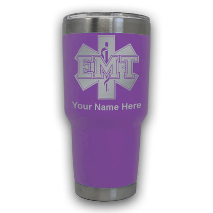 LaserGram 30oz Tumbler Mug, EMT Emergency Medical Technician, Personalized Engraving Included