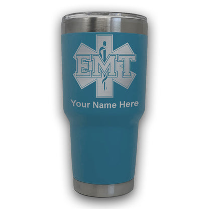 LaserGram 30oz Tumbler Mug, EMT Emergency Medical Technician, Personalized Engraving Included