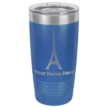 20oz Vacuum Insulated Tumbler Mug, Eiffel Tower, Personalized Engraving Included