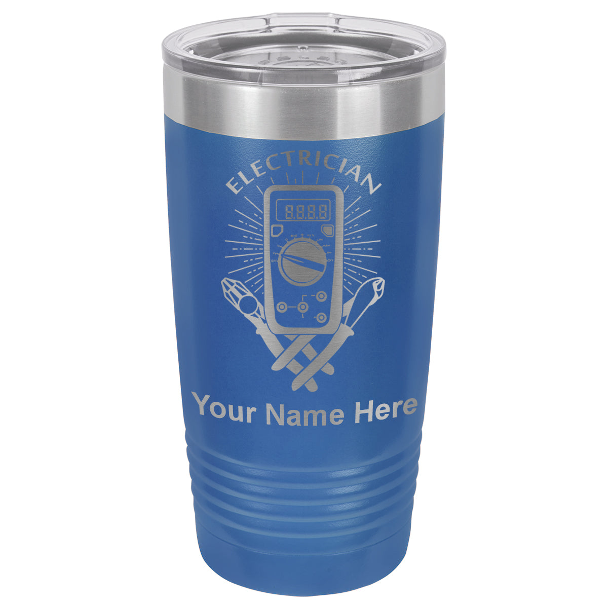 20oz Vacuum Insulated Tumbler Mug, Electrician, Personalized Engraving Included