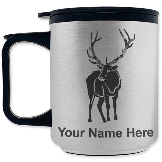 Coffee Travel Mug, Elk, Personalized Engraving Included